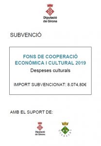 Cartell difusió fons de cooperació-despeses culturals